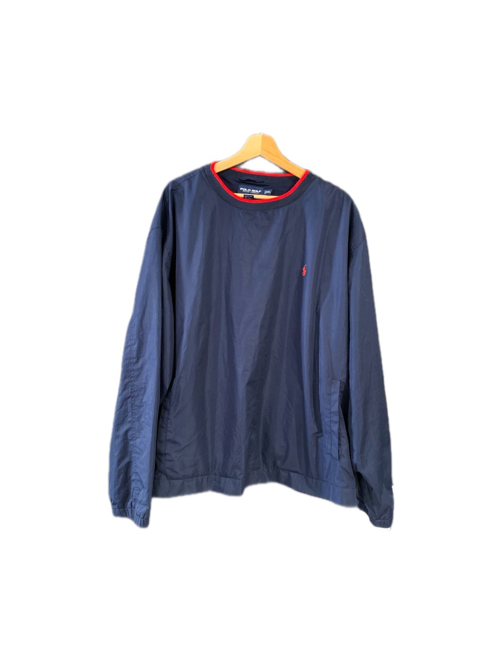 Vintage Polo Ralph Lauren Golf Windbreaker Pullover – Navy with Red Pony